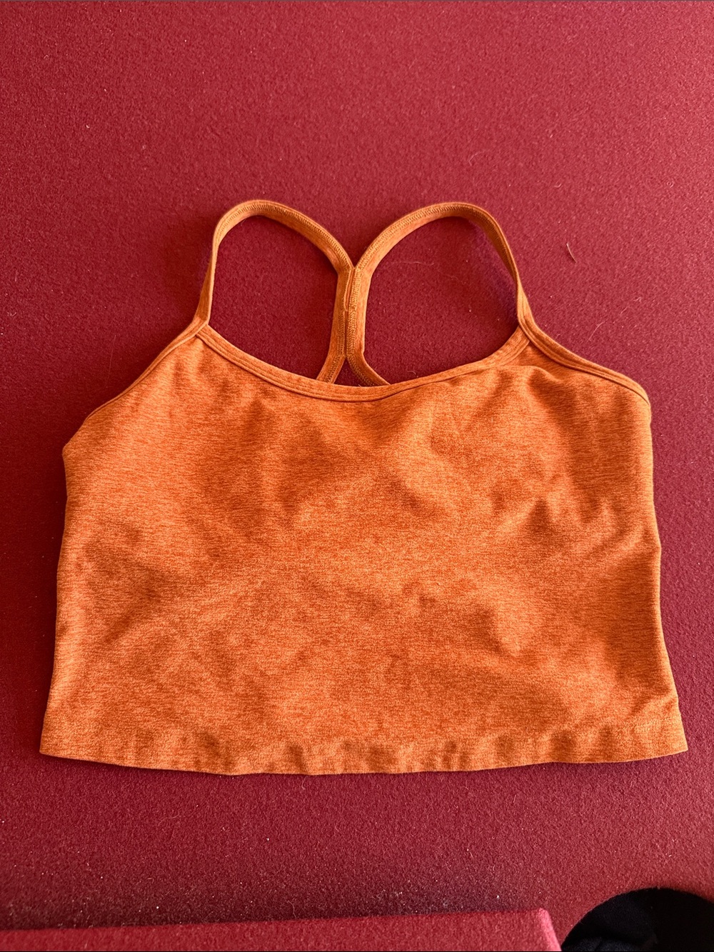 Beyond Yoga Orange Racerback Bralette